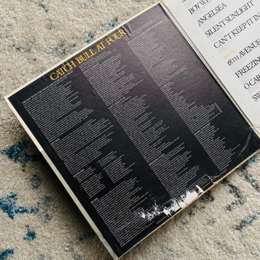 CAT Stevens Catch Bull At Four vinyl - Picture 3 of 5